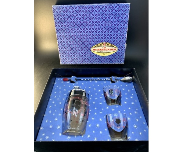 Mr. Bartender “Honeymoon” Cocktail Shaker Set New in Box